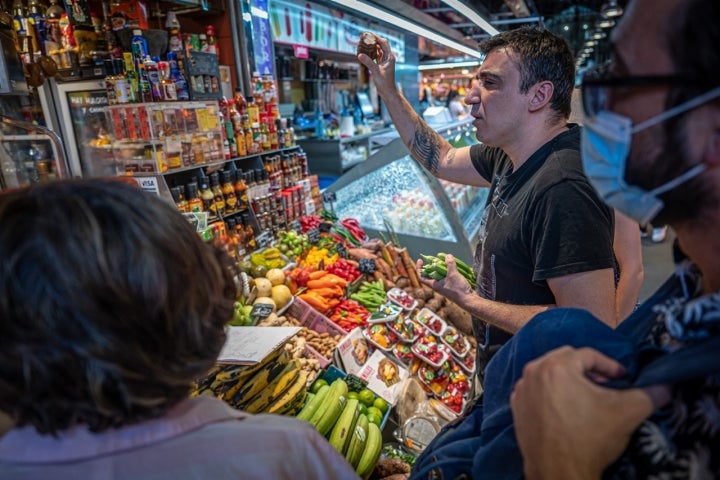 La Boqueria con Arnau Muñío (Barcelona) Arnau en Soley