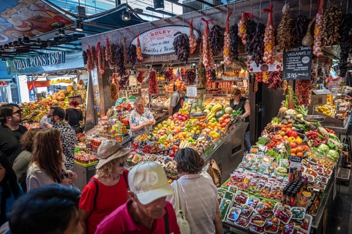 La Boqueria con Arnau Muñío (Barcelona) parada Soley