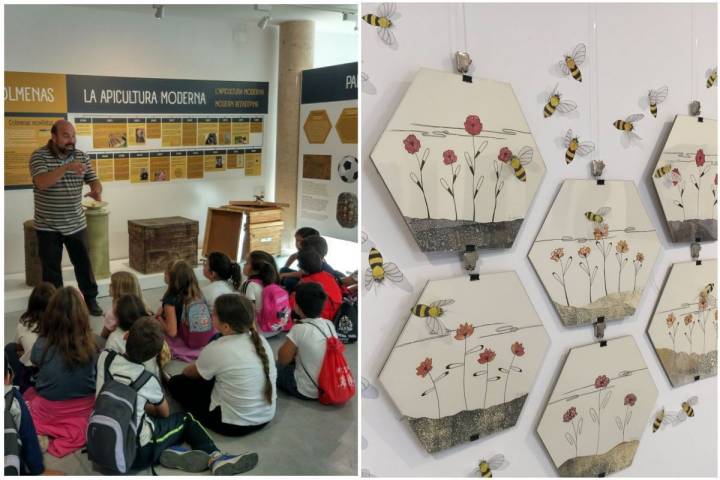 En el museo explican a los niños la importancia de las abejas por su labor de polinización. Fotos: Muvamel.