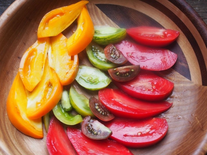 Tomates de diversos colores