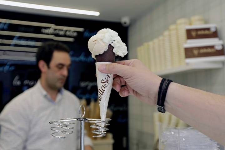 Heladería 'dellaSera': cono de helado