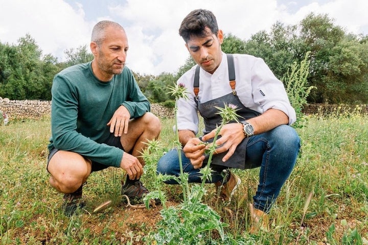 El etnobotánico Juan González y el cocinero Andreu Genestra