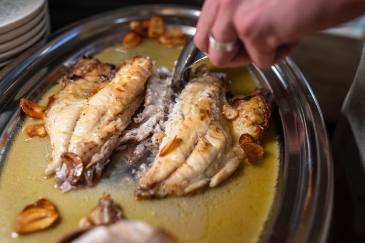 Pargo a la parrilla.