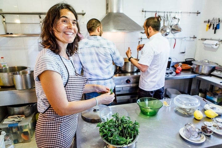 La tienda cuenta con una cocina donde Gloria prepara las mermeladas de manera artesanal.