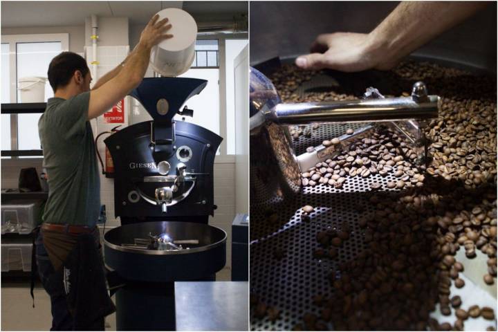 Aquí se tuesta el grano del café y se muele para que el cliente disponga del mejor producto.