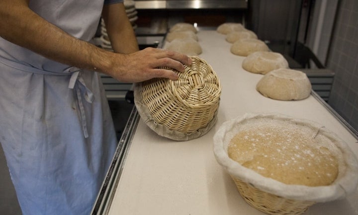 La masa lista para ser volcada y entrar al horno.