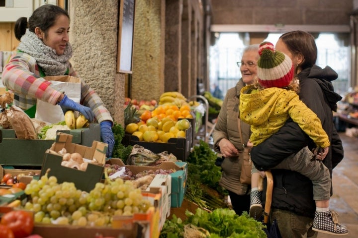 La huerta de Pilar es un vergel de hortalizas y frutas 'eco'.