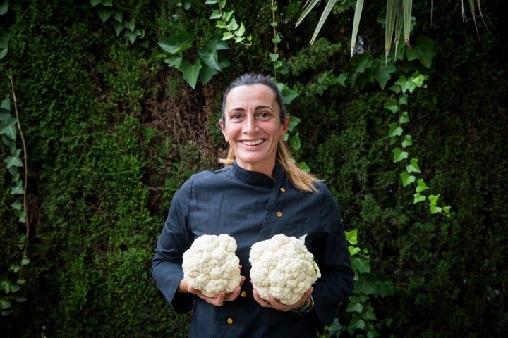 El otoño es tiempo de coliflor, la verdura favorita de Begoña Rodrigo. Foto: Eva Máñez.