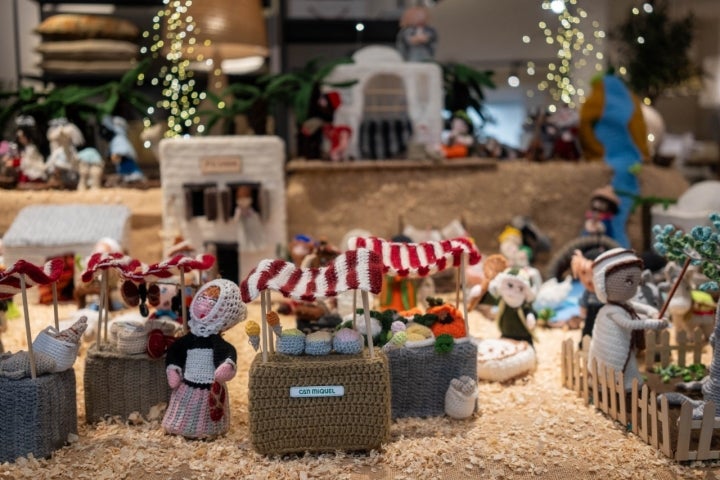 Detalle de la decoración navideña.