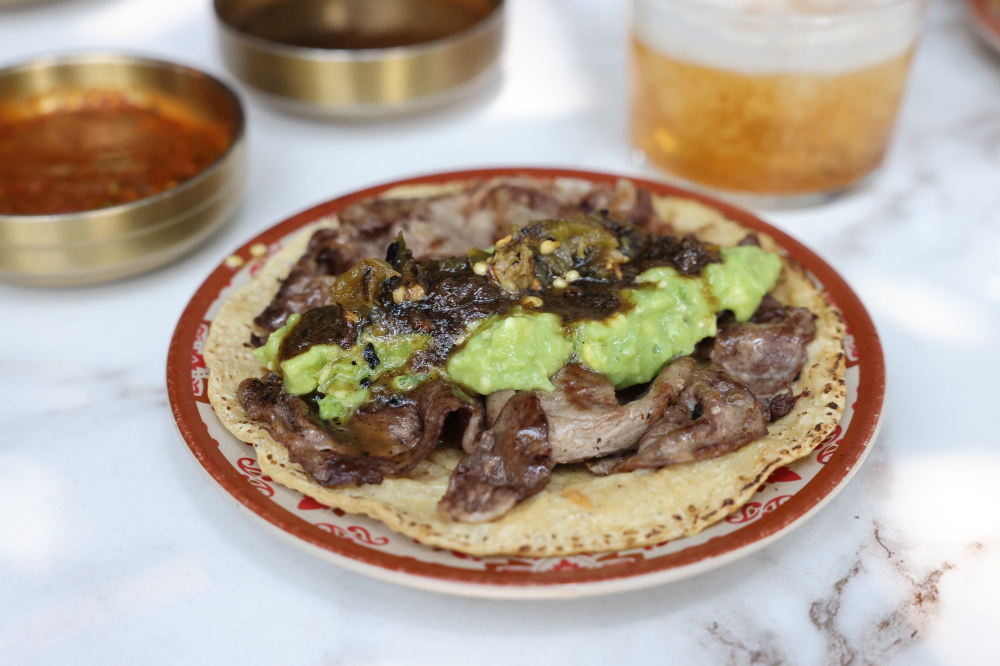 El taco de Rib eye que se servirá en el Puesto de Guía Repsol.