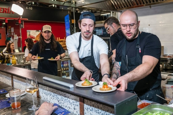 Roberto y Balo, coordinados en todo momento.