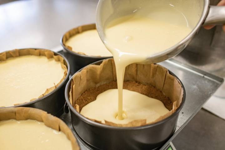Tartas de queso Montchis: proceso de elaboración
