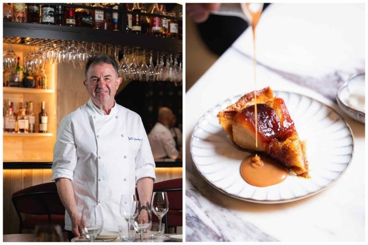 Martín Berasategui y su tarta tatin.