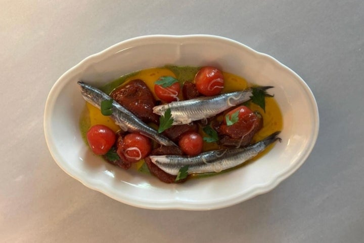 Detalle de un plato de Arraval