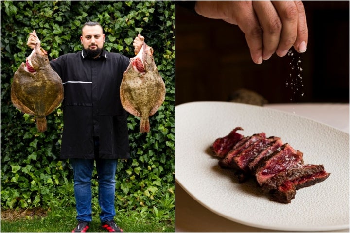 Rodaballo de O Grove y presa de buey