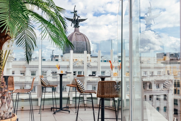 Vista de la terraza del Jardín de Diana.