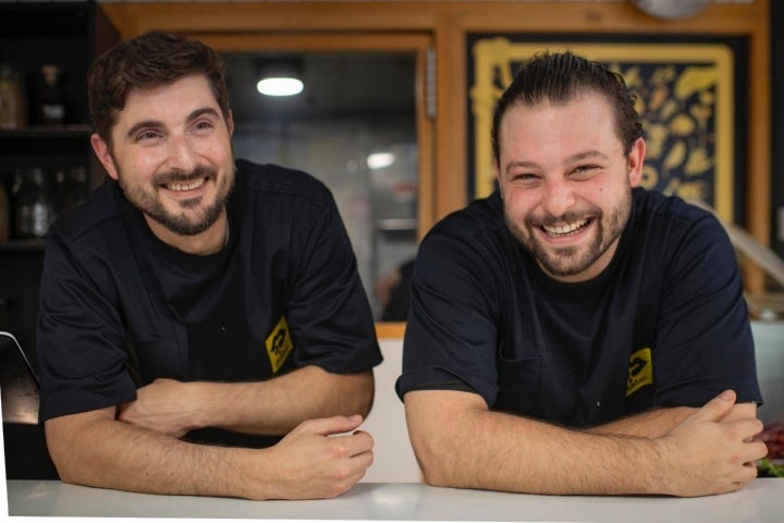 Los chefs Jorge Cal y Aldo Sebastianelli.