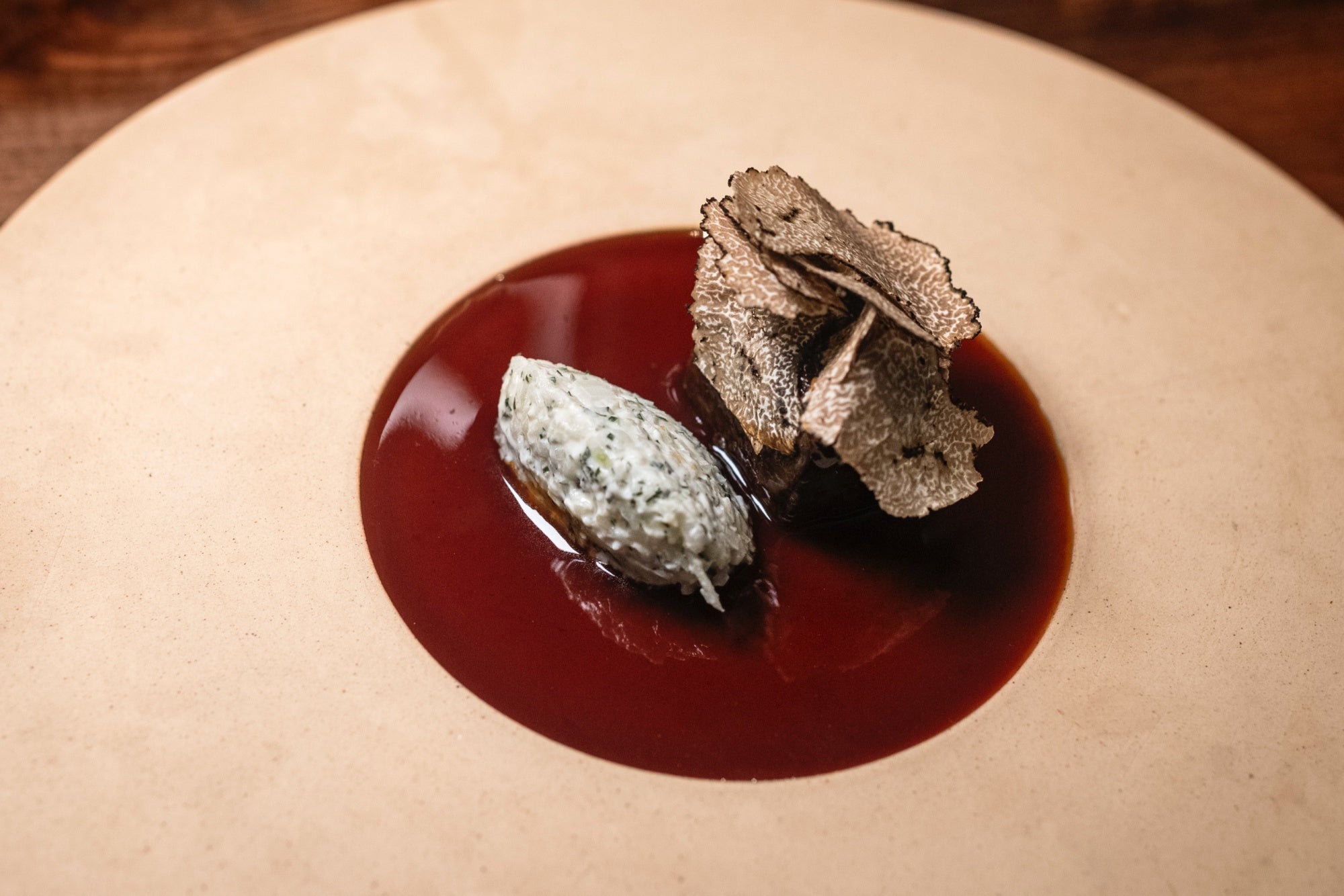 Royal de corzo con trufa.