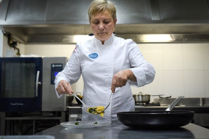 Cocineras Camino de Santiago Chus emplatando