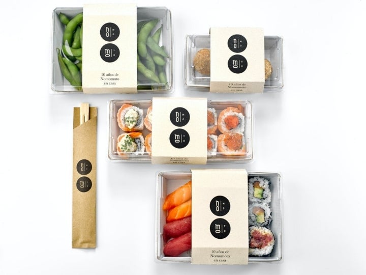 Delivery restaurantes de Barcelona en Madrid: envío de packagings 'Nomomoto'