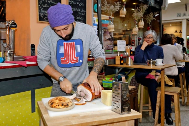 La 'porchetta' es el clásico 'street food' italiano.