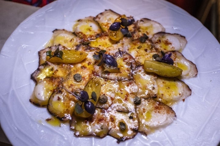 carpaccio pulpo