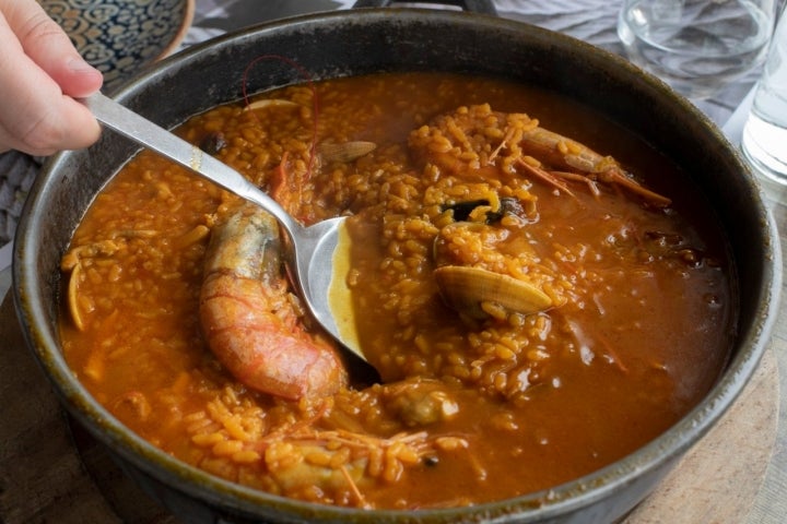 Arroz caldoso Lonxa d’Álvaro