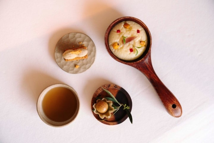 Los aperitivos del menú degustación de MAPA.