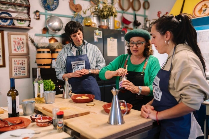 Sofía Vieira en uno de sus talleres de cocina, que ha convertido en pura experiencia.