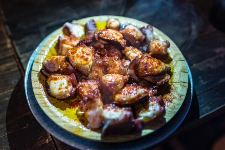 Sitios para comer en el Camino Portugués de la Costa: A Muralla (pulpo 'a feira')