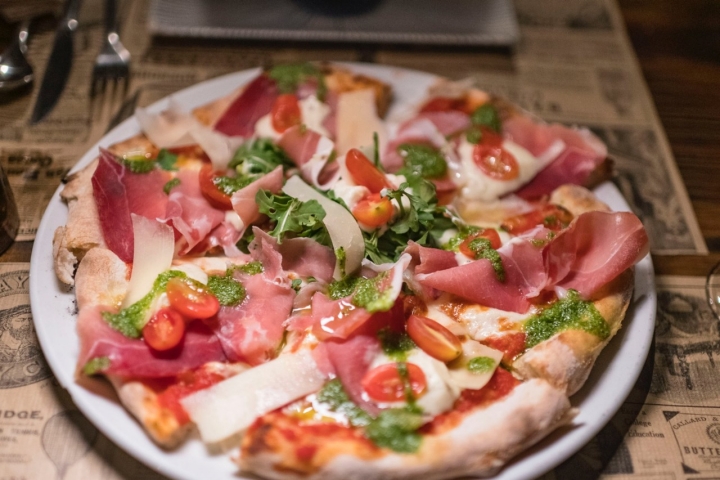 Pizza de The Return Restobar en Lajares (Fuerteventura).