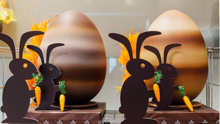 Huevos de Pascua gigantes. Foto: C.C.