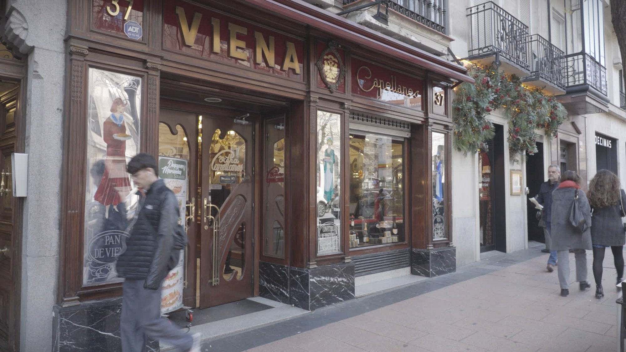 Fachada actual de la pastelería 'Viena' (Madrid)