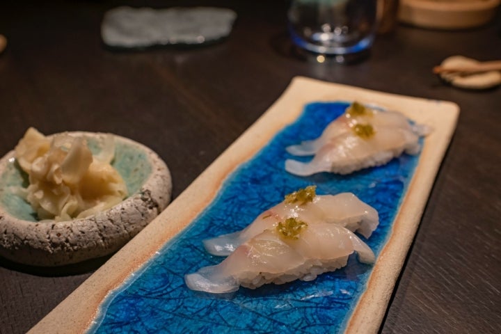 Nigiri de lubina