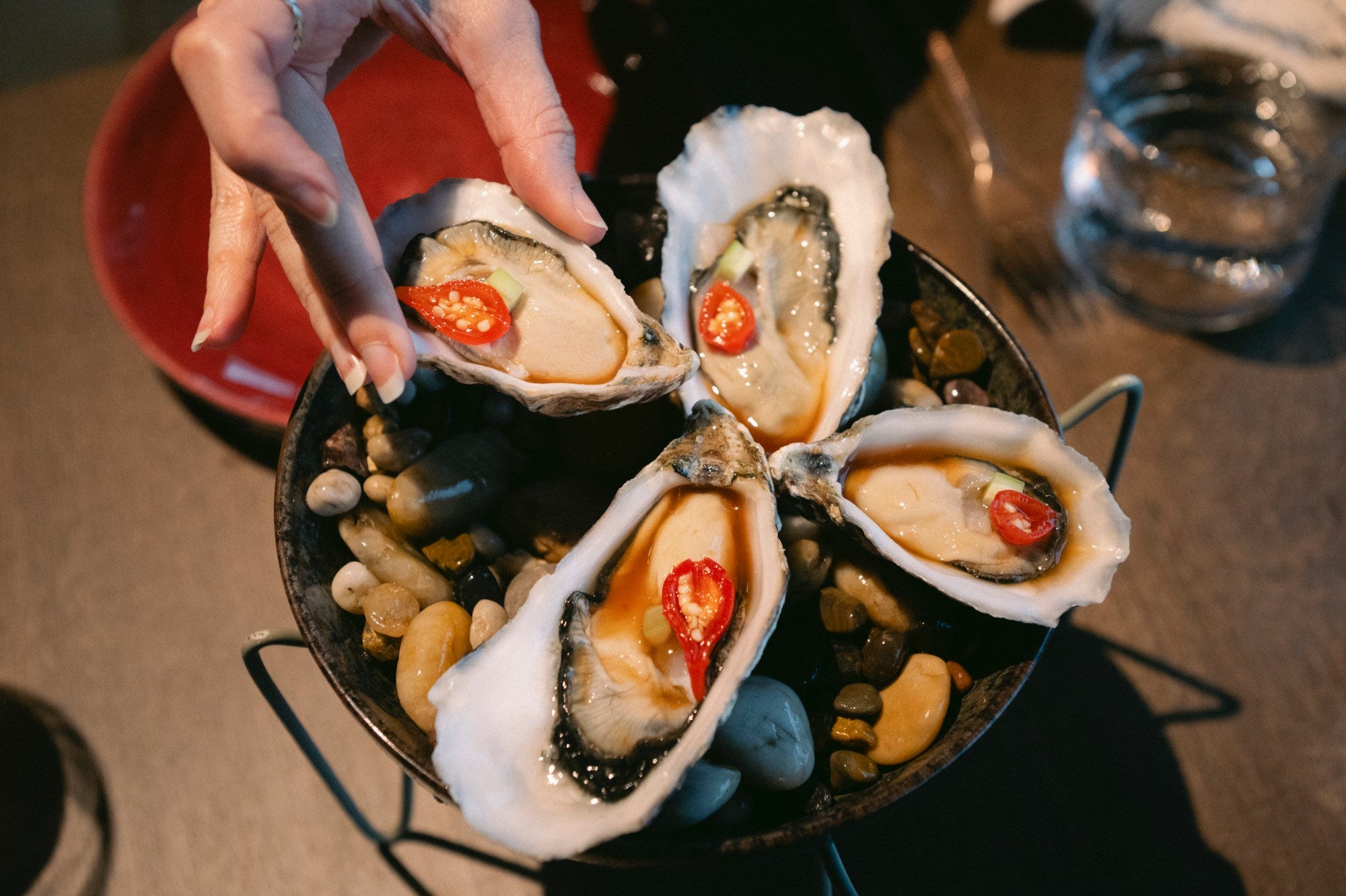 Ostras del restaurante Eldelmar