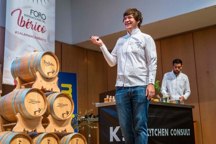 David Chamorro, de 'Food Idea Lab' (Madrid), durante su ponencia.