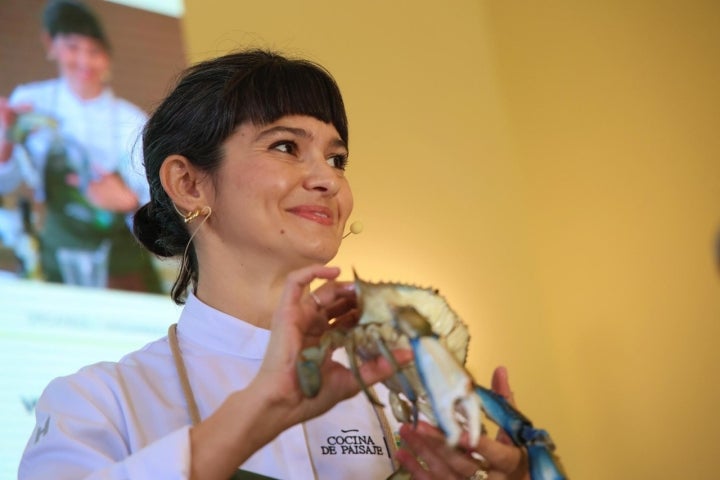 La chef Chiara Pavan del restaurante 'Venissa' (Italia)