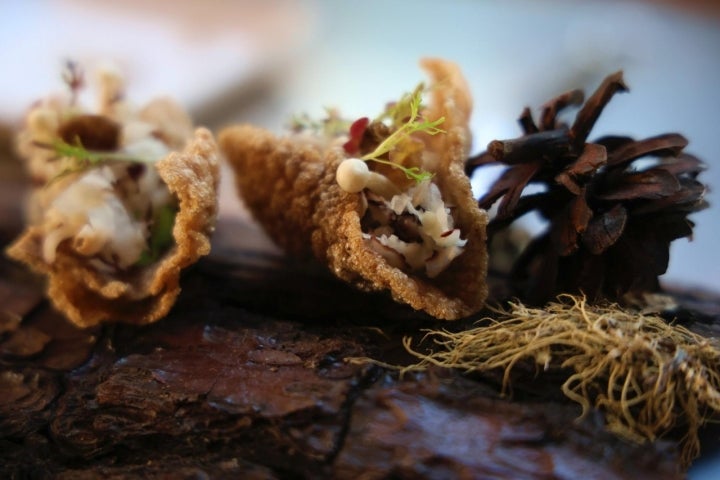 Plato elaborada por la chef Elena Lucas, del restaurante La Lobita.