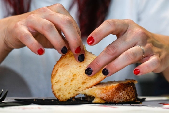 Taller de pan de Pandejuevo en el Galicia Fórum Gastronómico 2024.