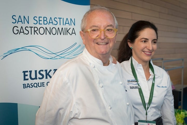 Juan Mari Arzak y su hija, Elena.