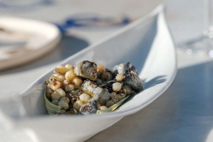 ‘Maíz tierno, Huitlacoche y chicha ahumada de mazorca’, de Kiko Moya.