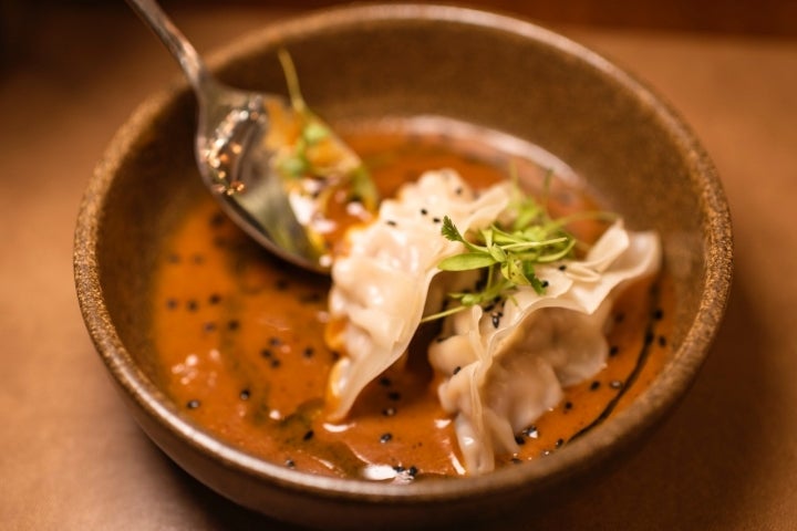 Gyozas americanas rellenas de cerdo y verduras