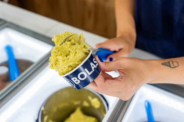 El helado de limón con hierbabuena es un 'must' de esta heladería.