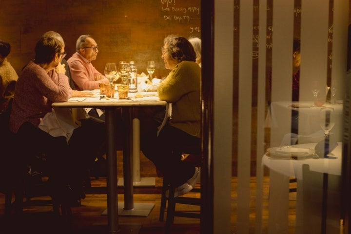 Tertulia en el restaurante Hispano de Murcia