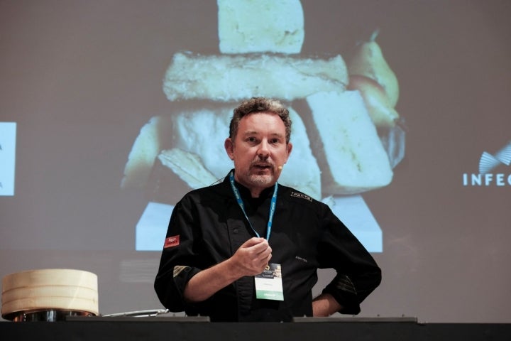 Albert Adrià durante su intervención en el II Foro Internacional del Queso.