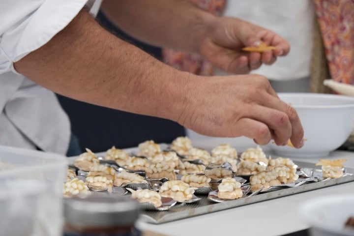 Merengues de queso del cocinero Carlos Maldonado.