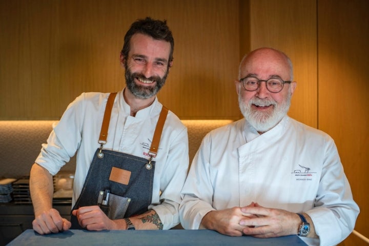 Juan Quirós junto a Ricardo Sanz.