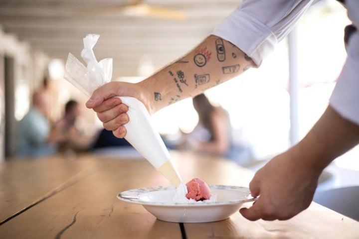 Postre en La Taberna de Mike Palmer (Málaga).