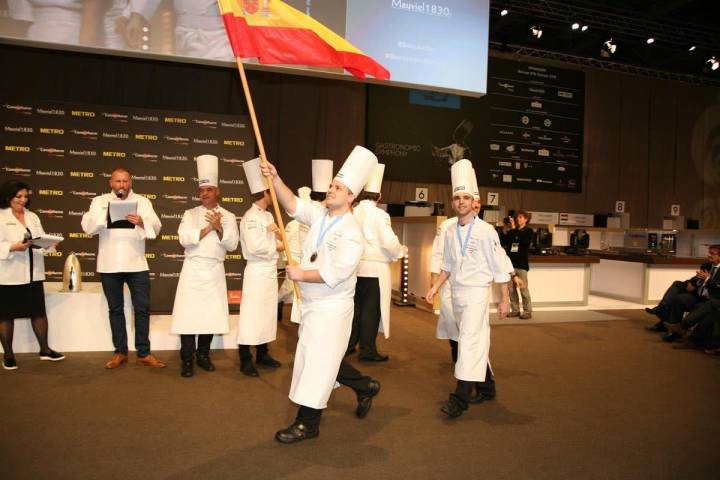 ¡Arriba esa bandera! Foto: Selección Española de Cocina / Facebook
