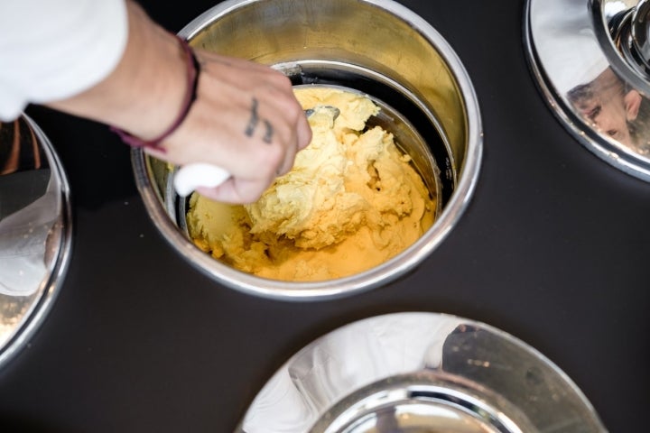 Le Llamber (Cangas del Narcea) helado de vainilla